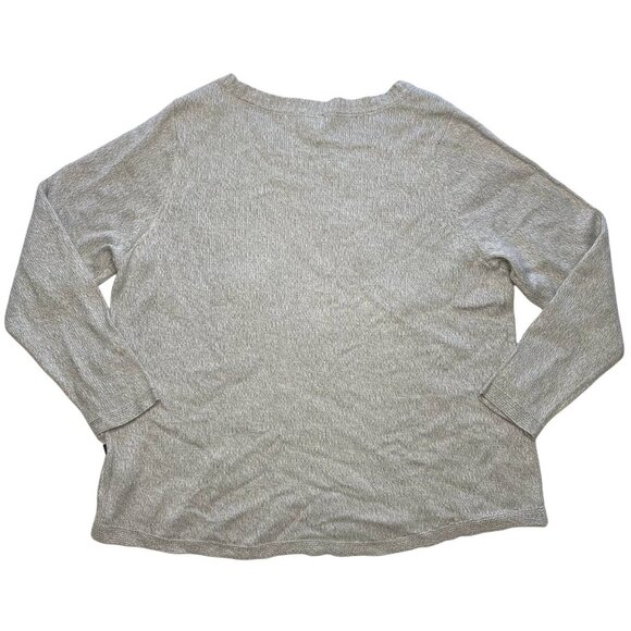 Karen Scott Sweater Top Women's 3X Gray CATS Sequins Holiday Relaxed Cozy NEW - Picture 6 of 14